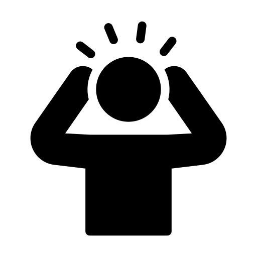 Praxis für Chiropraktik - Therapien und Behandlungs - Kopfschmerzen-Symbol